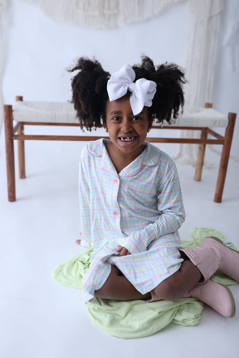spring-gingham-girls-dream-gown Dream-Big-Little-Co-pajama-baby-blanket